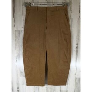 Gap 365 High Rise Corduroy Trouser 18 (39x27) Brown Camel Wide Barrel Leg